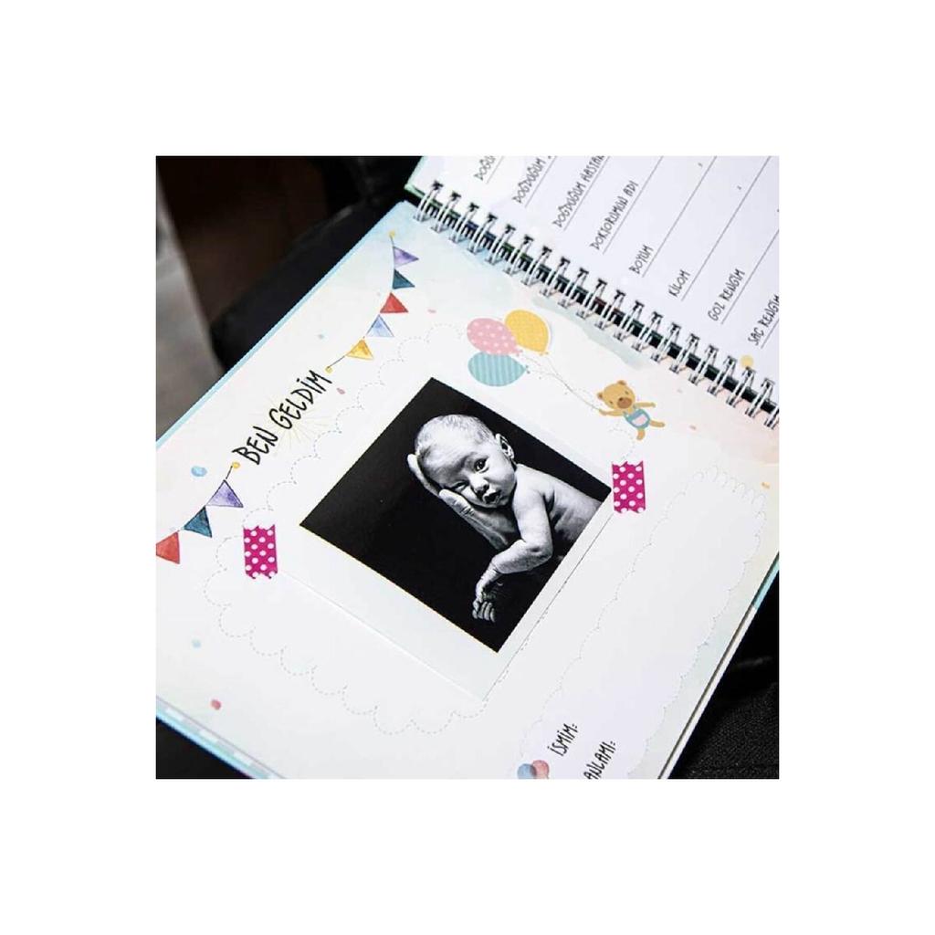 Книга-память «Дневник беременности и матери и ребенка» в штучной упаковке — с фотолентой и гелевой ручкой в ​​подарок