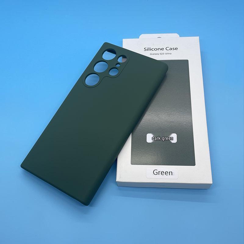 Чехол для телефона Samsung S25Ultra из жидкого силикона с полным покрытием - Защитный чехол S23 с ощущением кожи