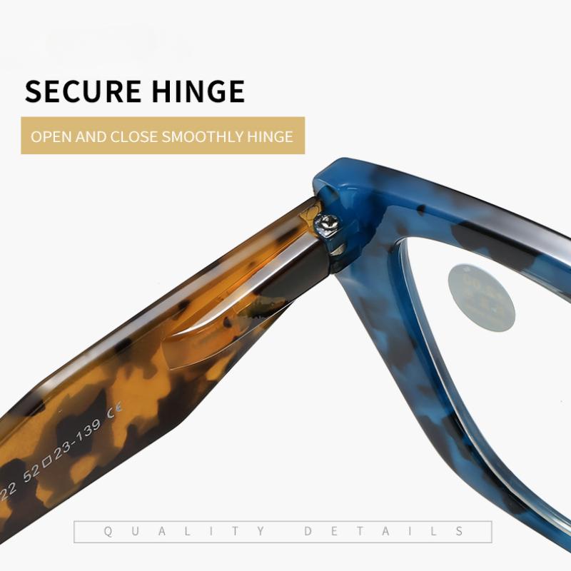 Anti Blue Light Women Men Reading Glasses Unisex Oversized Cat Eye Computer Far Sight Eyeglasses Prescription Presbyopia Glasses