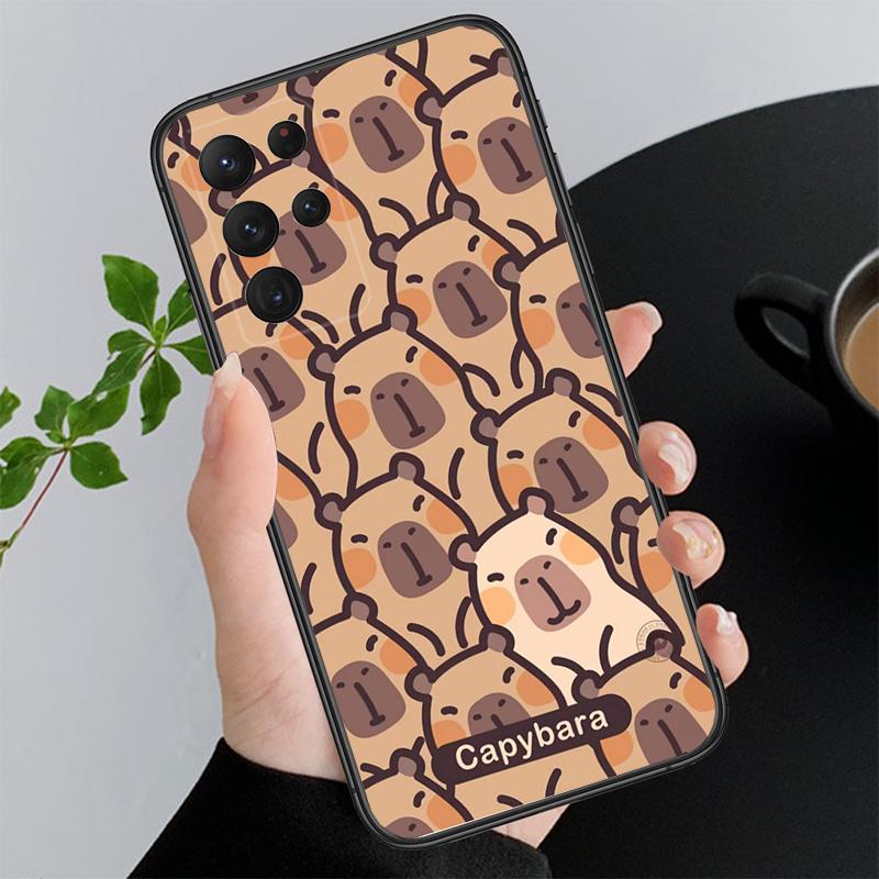 Cartoon capybara Phone Case For Samsung A55 A16 A56 A36 A35 A15 A53 A54 A33 A34 A25 A05S A52 A52S A14 A24 A26 A71