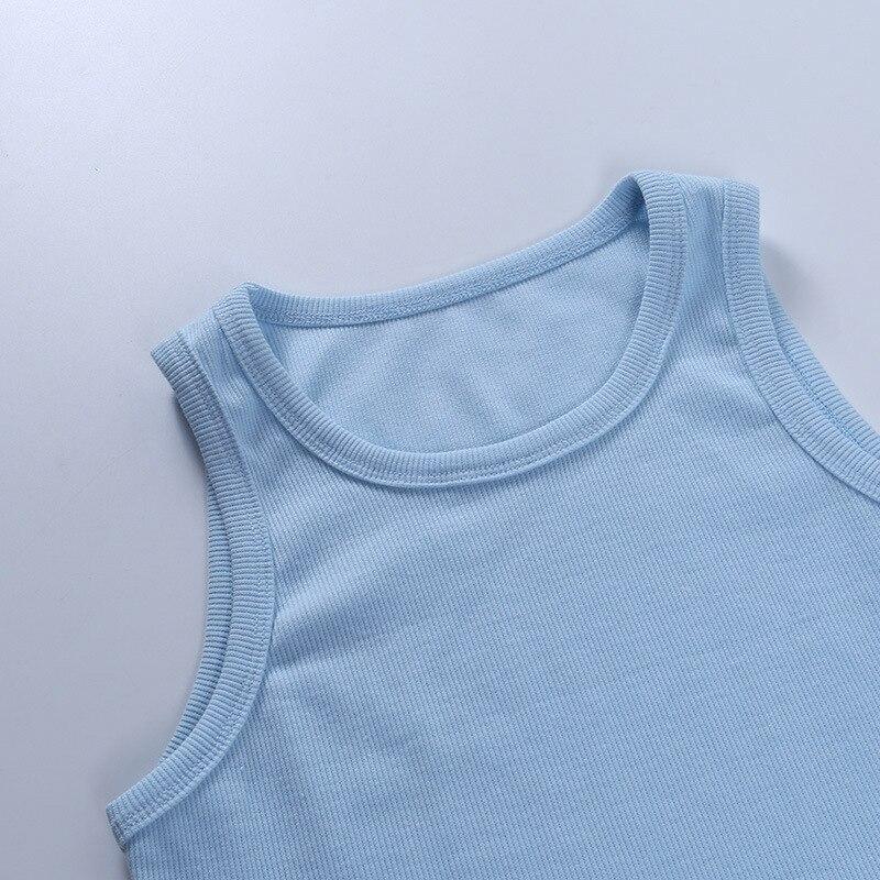 2021 летние женские однотонные футболки, сексуальные синие майки, укороченные майки, футболки, топы для женщин