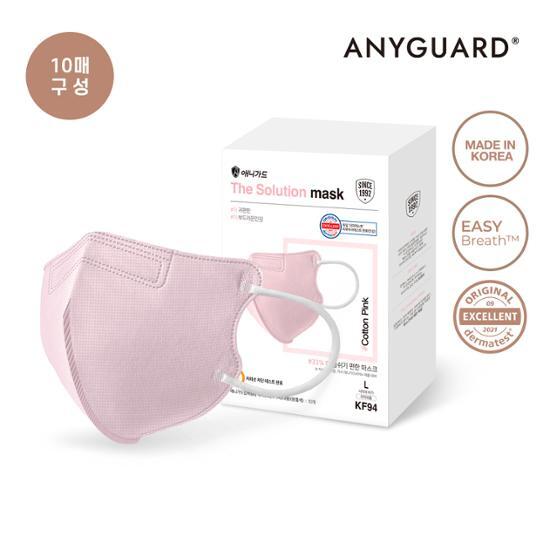 ANYGUARD The Solution Mask KF94 Saeburi Large 10 листов Выберите 1 (Белый/Бежевый/Черный/Розовый/Серый)