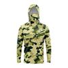 Mens UV Protection Fishing Hoodie Long Sleeve Breathable Outdoor Sunproof Hooded Top Angling