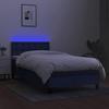 Maison Exclusive - Ламельная основа для кровати с LED-матрасом Синий 90x200 см Ткань
