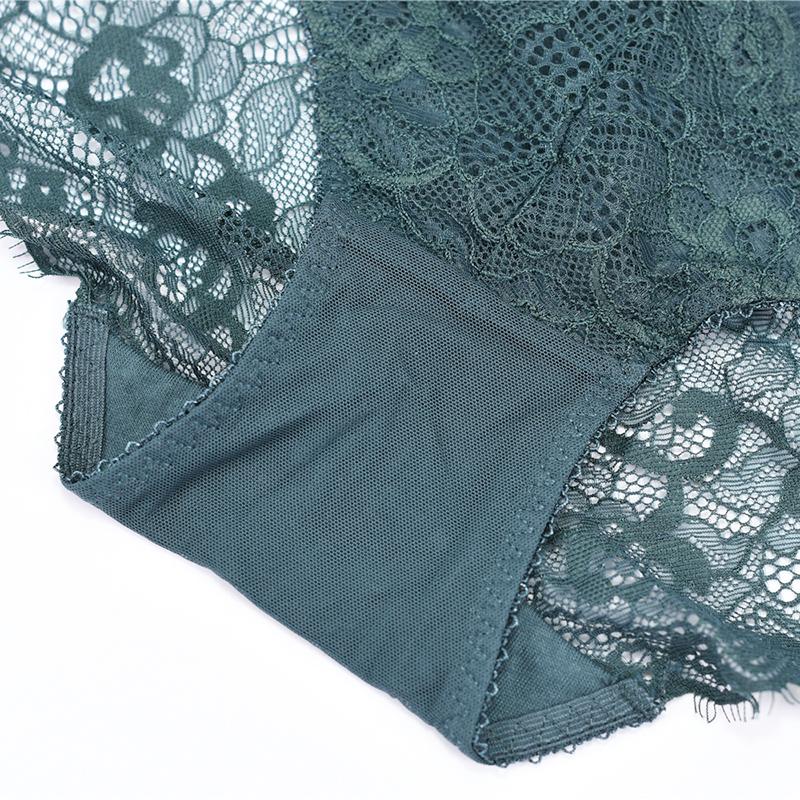 DKGEA Sexy Panties Transparent Women Underwear Lace Plus Size Briefs High-Rise