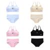 Teen Girls Training Bras Panties Set Kids Puberty Young Girls Cotton Sport Underwear Student Children Camisole Underclothes