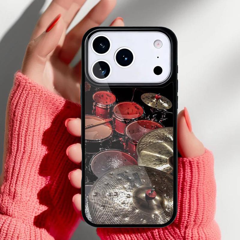 Чехол для телефона с барабаном и барабанщиком для iPhone 17 16 15 14 13 Pro Max Задняя крышка для 12 11 Pro Coque