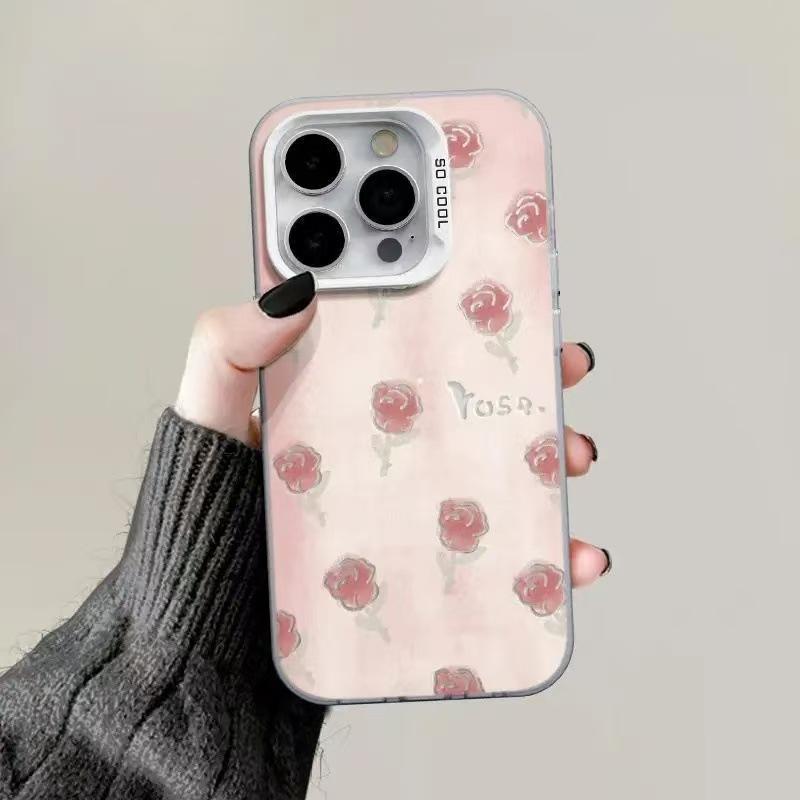 Новая роза подходит для чехла для мобильного телефона iphone17 11 Apple 16promax/15 противоударного 14pro13 Европа и Америка 12