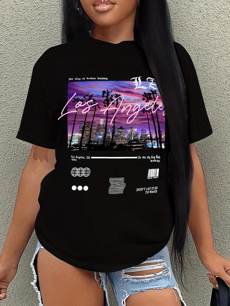 Los Angeles City Of Broken Dreams Graphic T-shirt