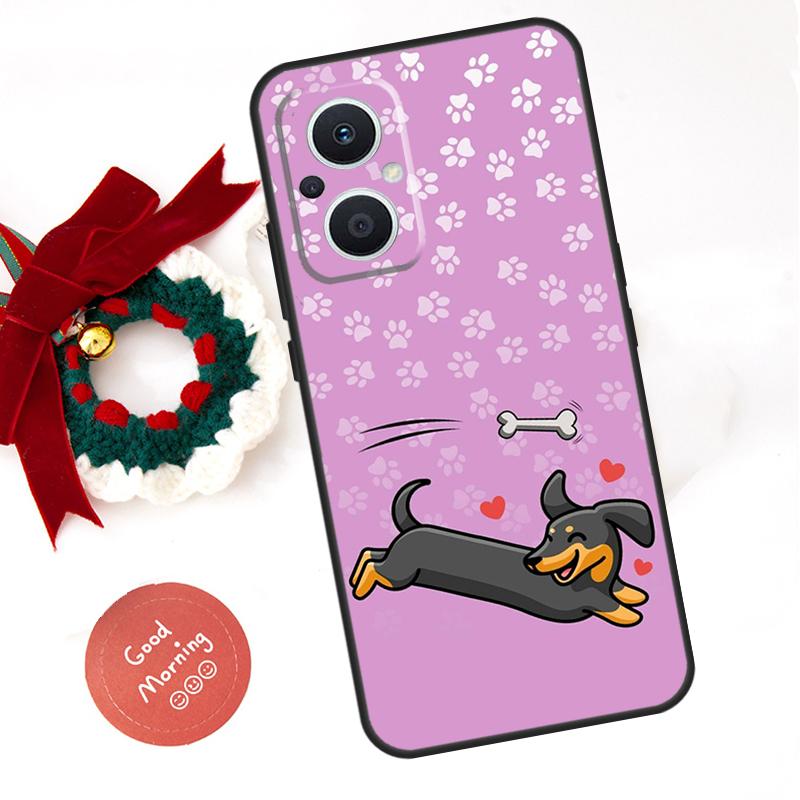 Чехол DACHSHUND для OPPO Reno 10 11 12 13 14 Pro 11F 12F 13F 14F 7 8 Lite Чехол OPPO Find X8 X6 X9 Pro