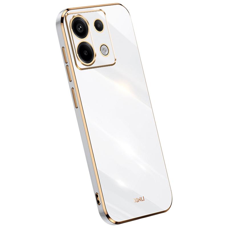 XINLI Для Xiaomi Redmi Note 13 Pro 5G/Poco X6 5G Задняя крышка Гальванизированный ТПУ Защита от царапин Чехол для телефона