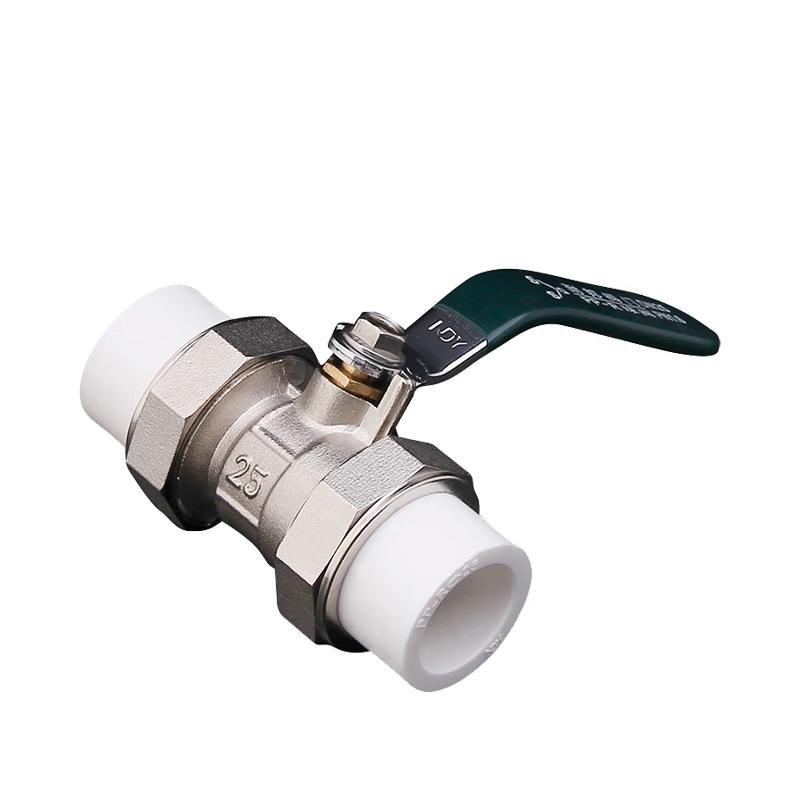 Zhengqiyi PPR Double Union Copper Ball Valve