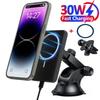 30W Magnetic Car Wireless Chargers Air Vent Phone Holder for Iphone 16 15 14 13 Pro Max Macsafe Car Charger Fast Charging Stand