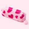 Cartoon Plush Pencil Case Leopard Print Pen Bag Cute Storage Bag  School Use