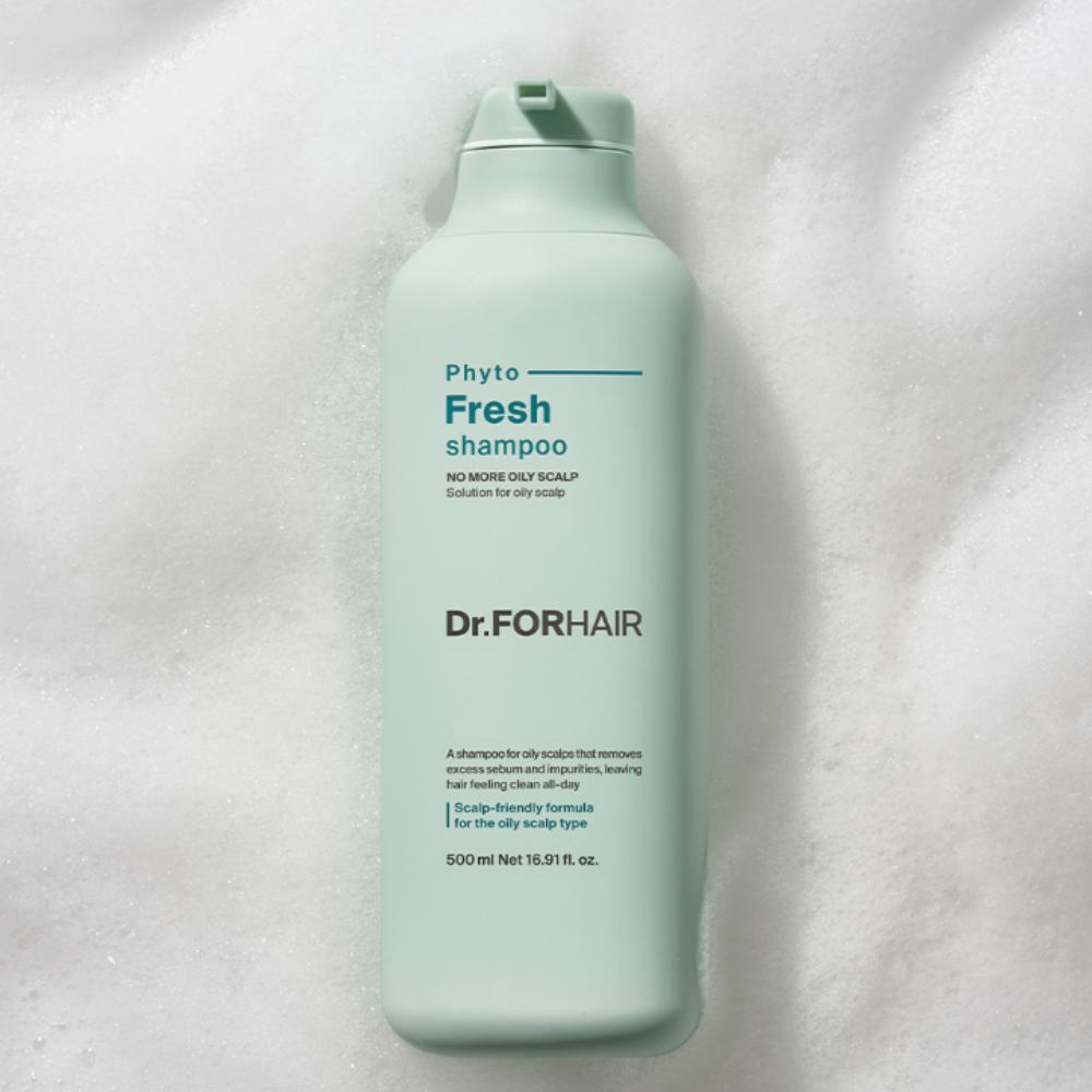 DR.FORHAIR Фито-свежий шампунь для глубокого очищения жирной кожи головы, 500 мл / 16,9 жидк. унц.
