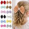 Pearl Hair Clips Princess Hairpins New Hair Ribbon  Children Gifts