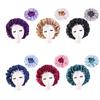 Soft Double Layer Hair Styling Accessories Night Sleep Hat Satin Bonnet Head Wrap Hats Chemo Caps