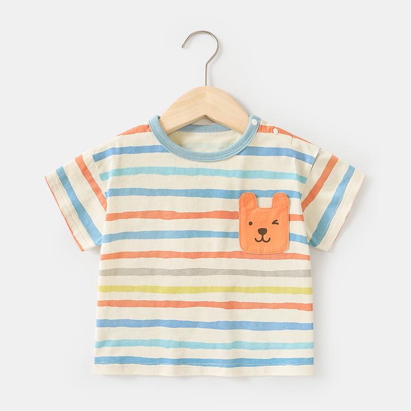 Baby Clothes Casual Short-sleeved T-shirts Summer Clothes Boys Girls Baby Children Children Summer Half-sleeved Tops