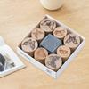 Wooden Stamps Set Card Making DIY Tools Creative Portable Wood Crafting for Stationery