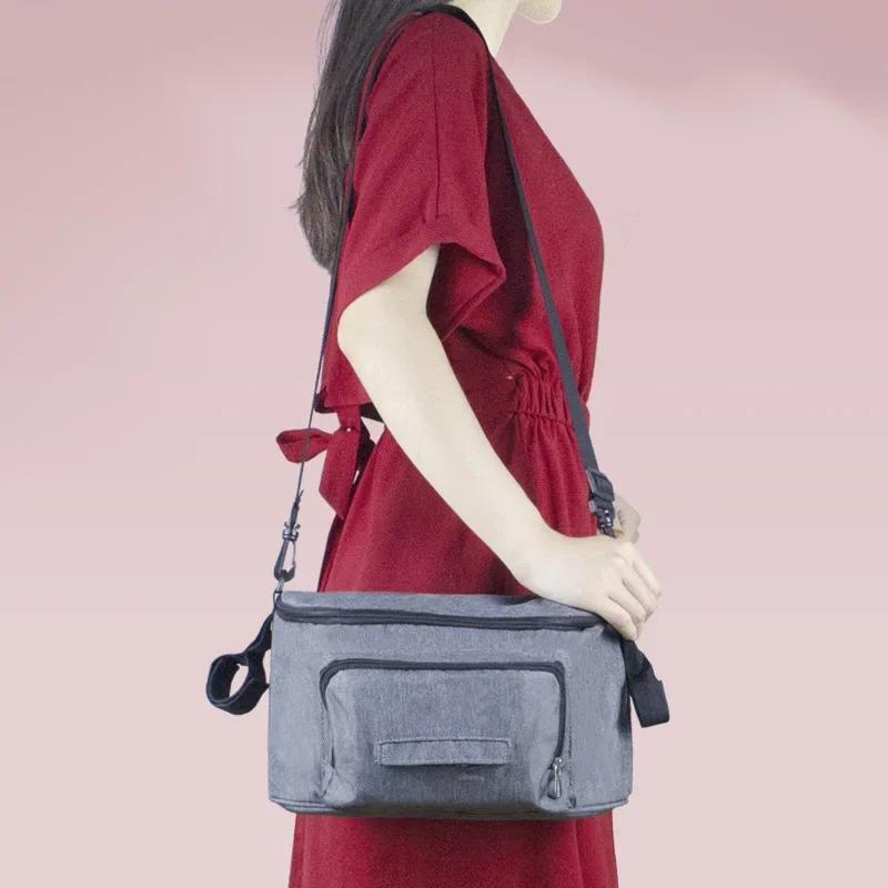 Нетоксичные Черные Сумки-Органайзеры для Коляски Мамы Большая Вместимость Дорожная Подвесная Сумка Держатель для Бутылок Сумки для Подгузников на Коляску Аксессуары для Детской Коляски