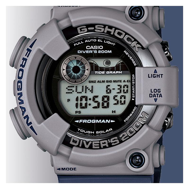 Casio G-SHOCK FROGMAN серия 200 метров водонепроницаемость кварцевый механизм японские и корейские часы мужские часы серый циферблат GF-8250ER-2JF