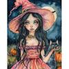Halloween Witch Diy Painting By Numbers Kits Modern Home Wall Art Picture Flowers Paint By Numbers Diy Crafts