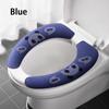 1 Pair Bathroom Warmer Universal Toilet Cover Self-adhesive Toilet Seat Cover Pad