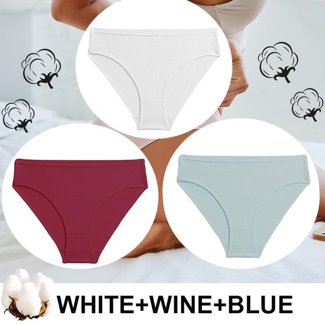 FINETOO 3 шт./лот, женские трусики с высокой талией, бесшовные трусики, нижнее белье, хлопковые трусы, сексуальное женское белье, женское нижнее белье