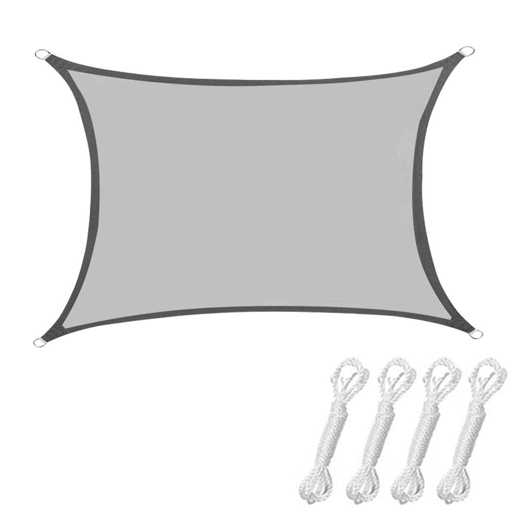 Водонепроницаемый солнцезащитный козырек, парусный навес, треугольный/четырехугольный УФ-блок, солнцезащитный козырек для наружного садового тента, заднего двора, экран конфиденциальности