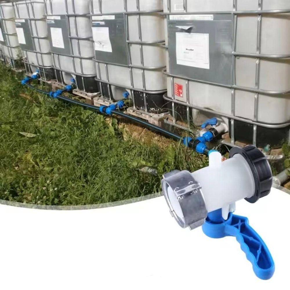 DN40/DN50 IBC Tank Tap Pipe Connector 75mm Liters 62mm To 1000L Container Male Export Butterfly Valve Switch IBC Tank Adapter