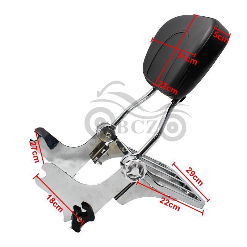 Спинка и багажник для мотоцикла Harley Street Glide/Road King (1997-2013) - Быстросъемный, Модифицированный дизайн