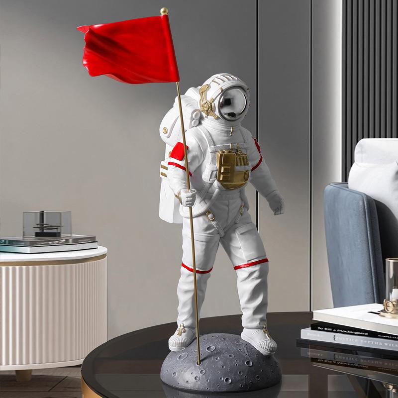 Креативный красный флаг астронавт украшение гостиной винный шкаф простое украшение для дома украшение рабочего стола офиса