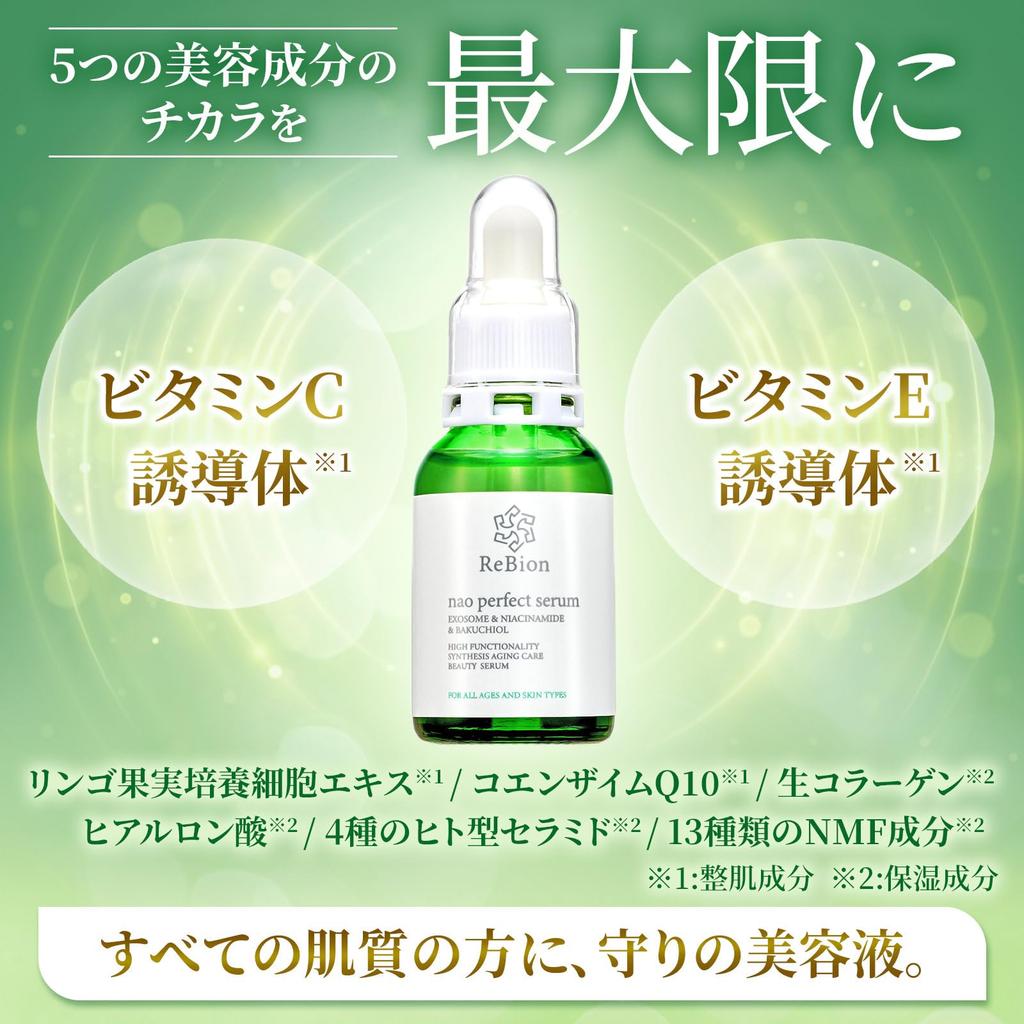 Livion Nao Perfect Serum Человеческие стволовые клетки Экзосома Бакучиол Церамид Производное витамина С Ниацинамид Протеогликан Уход за старением Сыворотка Увлажнение Сделано