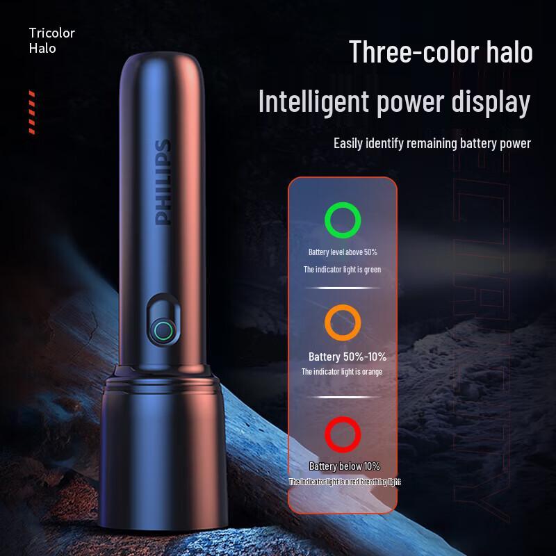 Philips SFL1403 High-Power Rechargeable Flashlight
