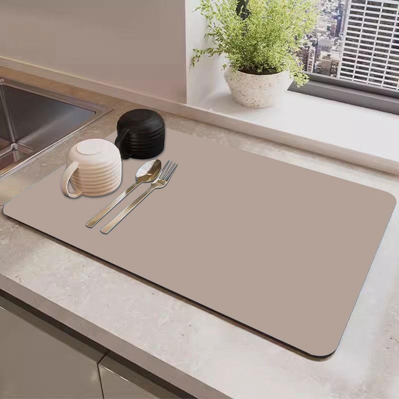Коврик для сушки посуды, суперабсорбирующий коврик, подставка для сушки посуды, коврик для сушки столешницы, кофемашина, принадлежности для кухни