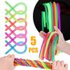 Elastic Stretchy Noodles Fidget Toys 6PCS Sensory String Decompression Fun For School Classroom Children Activity
