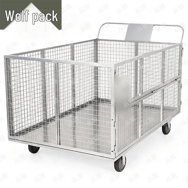Conglang Heavy-Duty Collapsible Mesh Utility Cart