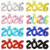 Корона 2026 Цифровые фольгированные шары 16 дюймов Украшение для вечеринки в канун Нового года Праздничные принадлежности Navidad 2026 Рождественские украшения Фотореквизит