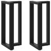 VidaXL T-shaped Bar Table Legs, 2 Pcs, Black, 50 X 35 X (90-91) Cm, Steel 4013076