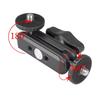 Dual Ball Head Magic Arm Pea Clip, Universal Camera Bracket 360° Adjustable 1/4 Inch Screw for Vlog Fill Light Mic Action Camera
