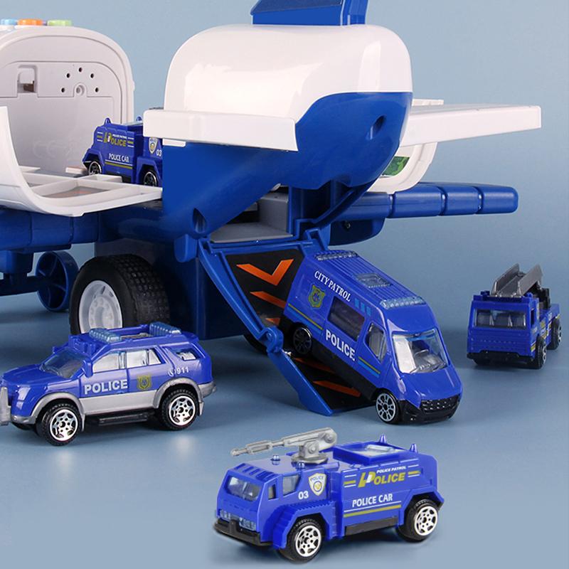 Qwz New Aircraft Simulation Track Inertia Toy Airplane With Lights Music Large Size Passenger Plane Kids Airliner Toy Car Gifts