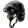 Safety Helmet With Visors Built In Goggles Contrast Color Earmuff Noise Reduction for Engineer Hard Hat ANSI Industrial Work Cap