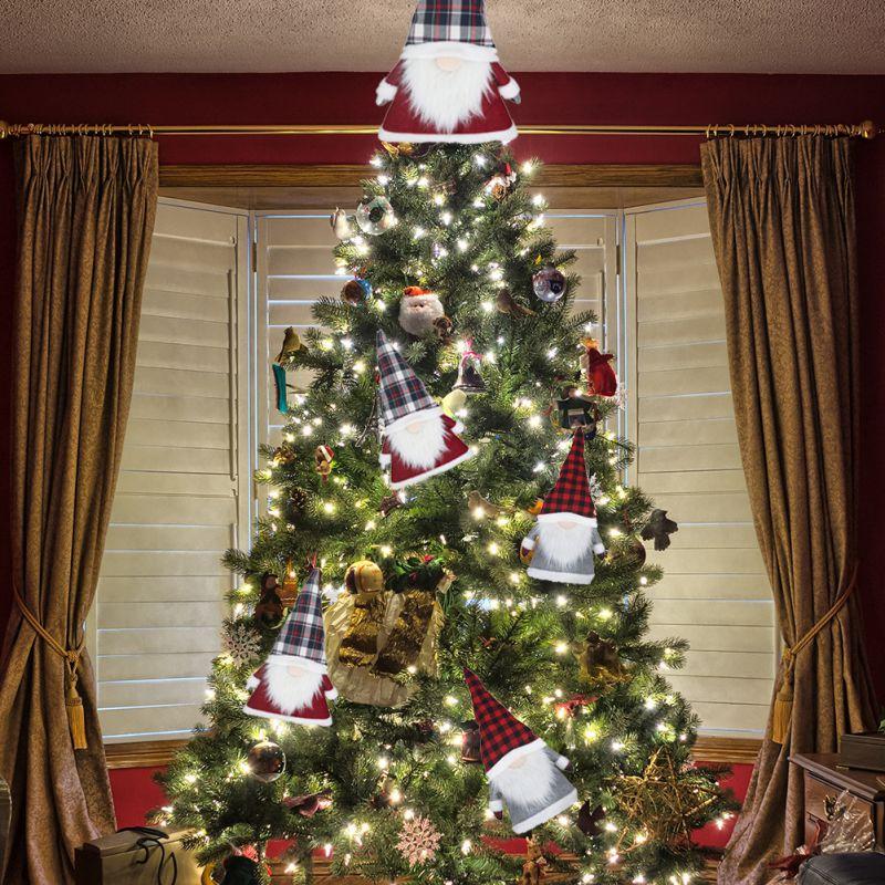 26 дюймов Рождественская елка Топпер Гном Шведский Tomte Gnome Рождественские украшения Санта-Гномы Плюшевый скандинавский Рождественский декор