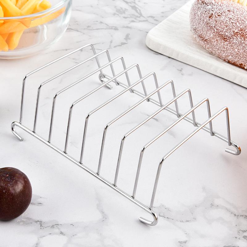 Аксессуары из нержавеющей стали для аэрофритюрницы: Подставка для тостов и гриль для нарезанного хлеба