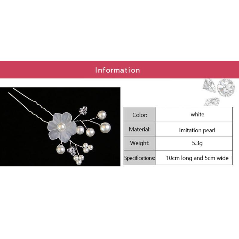 Корейский жемчужный свадебный головной убор, белые цветы, вставки для волос, свадебные украшения, маленькие шпильки