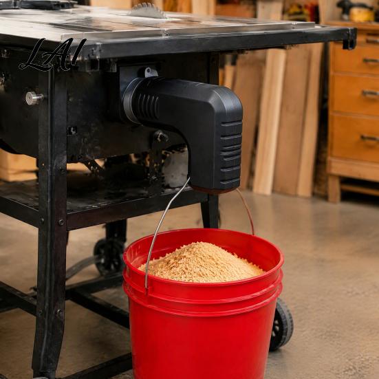 Sealed Dust Collection Connector Table Saw Collector Adapter 3D Printed Port Woodworking Tool Connector Efficient Sawdust Tool Accessories