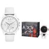 Armani Exchange AE Наручные часы Кварцевый механизм Силиконовый ремешок Белый циферблат Мужские часы AX1325