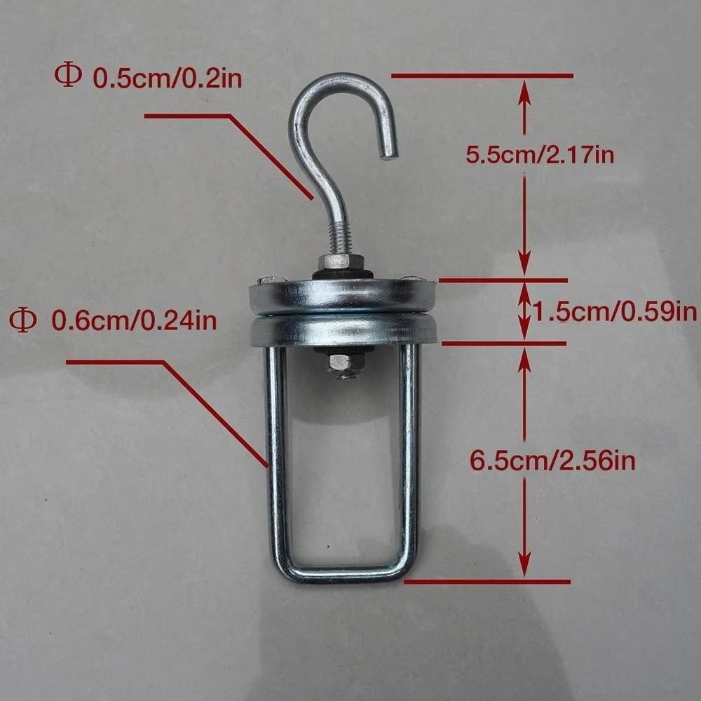 Durable Rustproof Rotating Spinner Hooks Adjustable Steel Material Swivel Hooks Multi-Purpose Heavy Duty Hooks