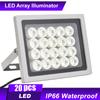 Профессиональный светильник для камеры безопасности, 20 шт., светодиоды ночного видения, широкий угол, большой радиус действия, открытый
