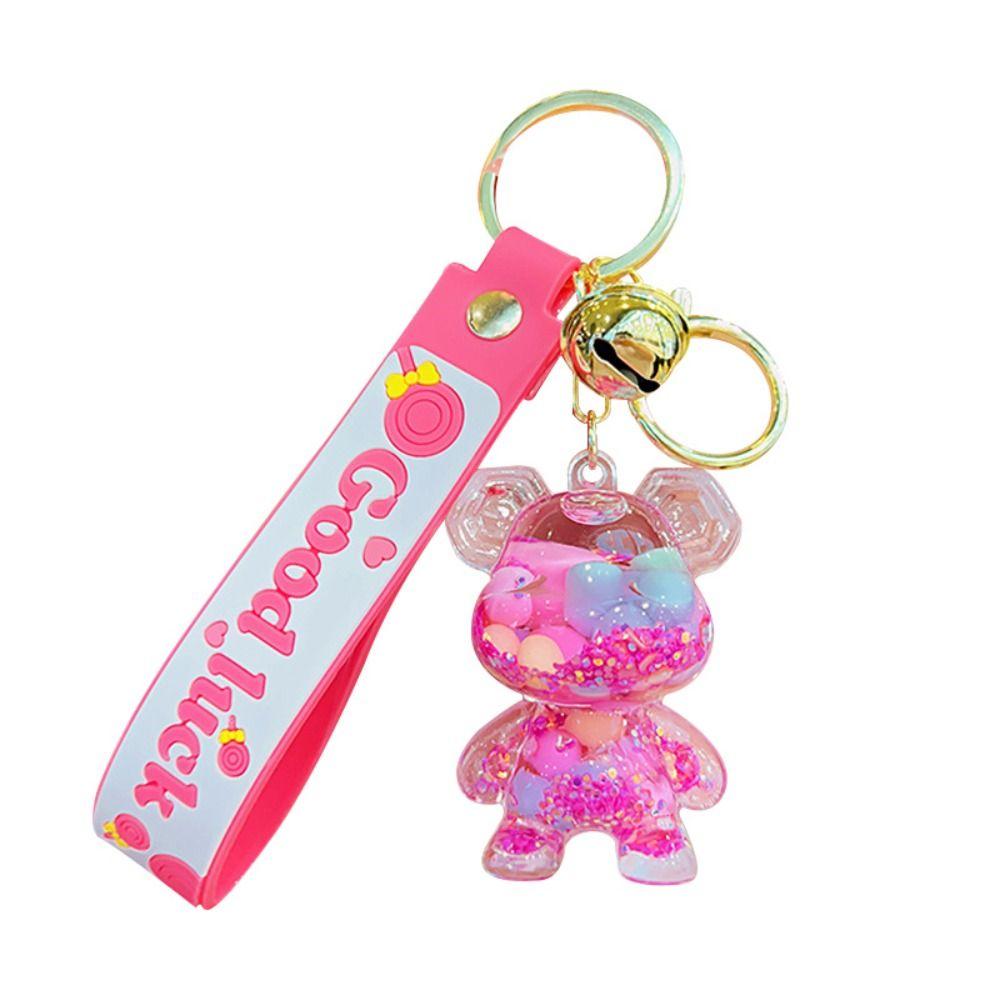 Мультяшный медведь, плавающий в масле, акриловый кулон в виде мультяшного медведя, подарок для девочки